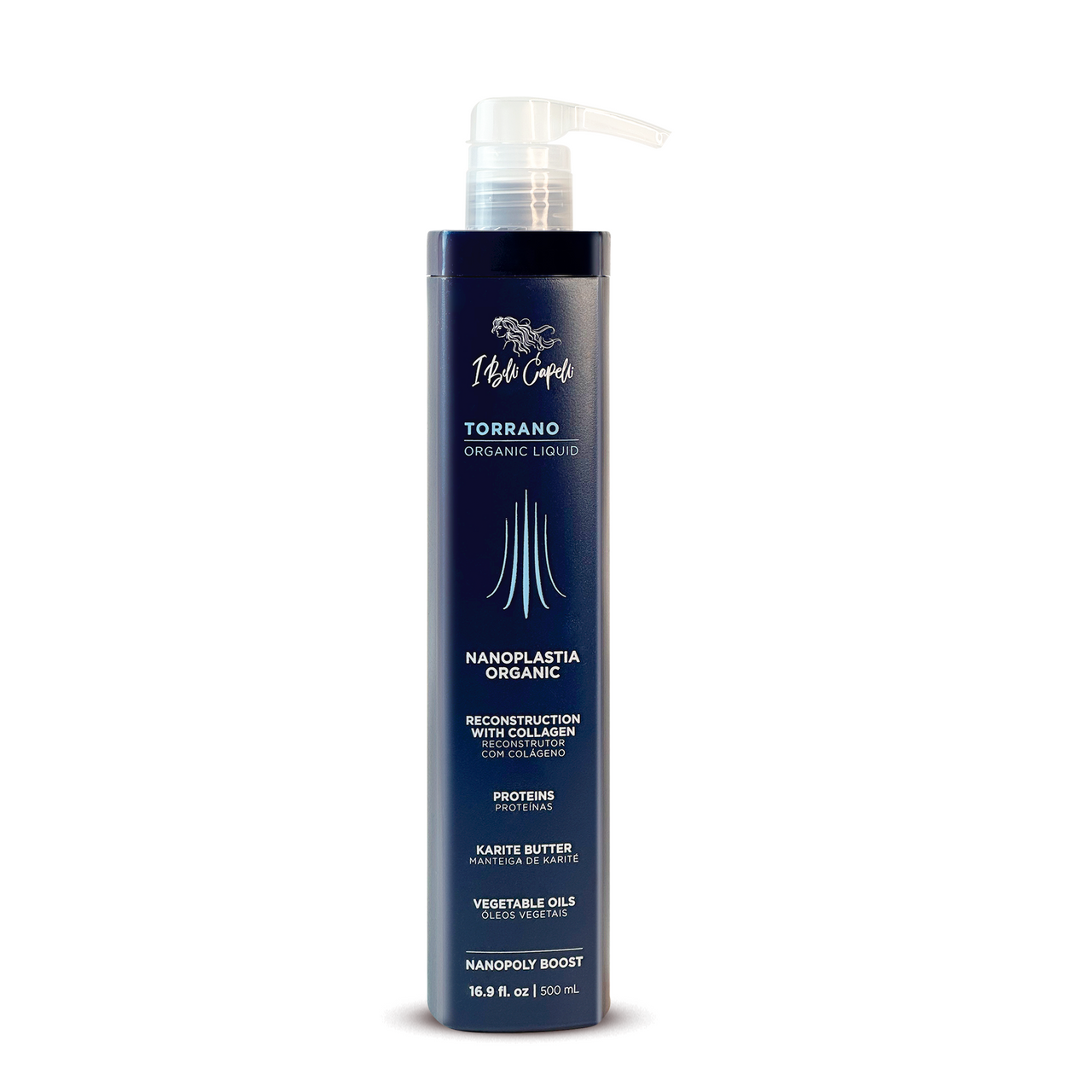 I Belli Capelli Torrano Fluido Ricostruttore Capelli Organico Stile – 500ml/16.9 fl oz